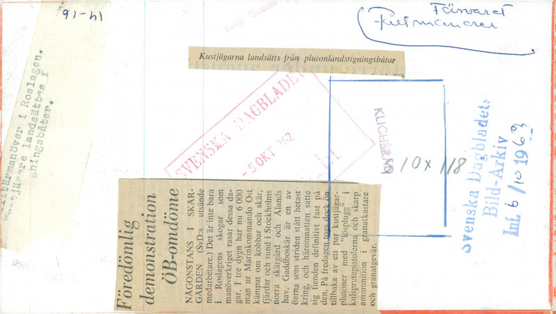 Field maneuver 1957 - Vintage Photograph