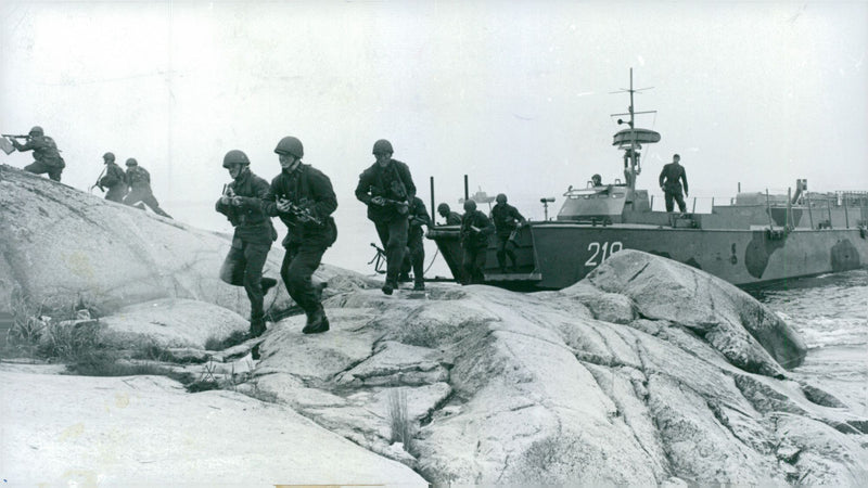 Field maneuver 1957 - Vintage Photograph