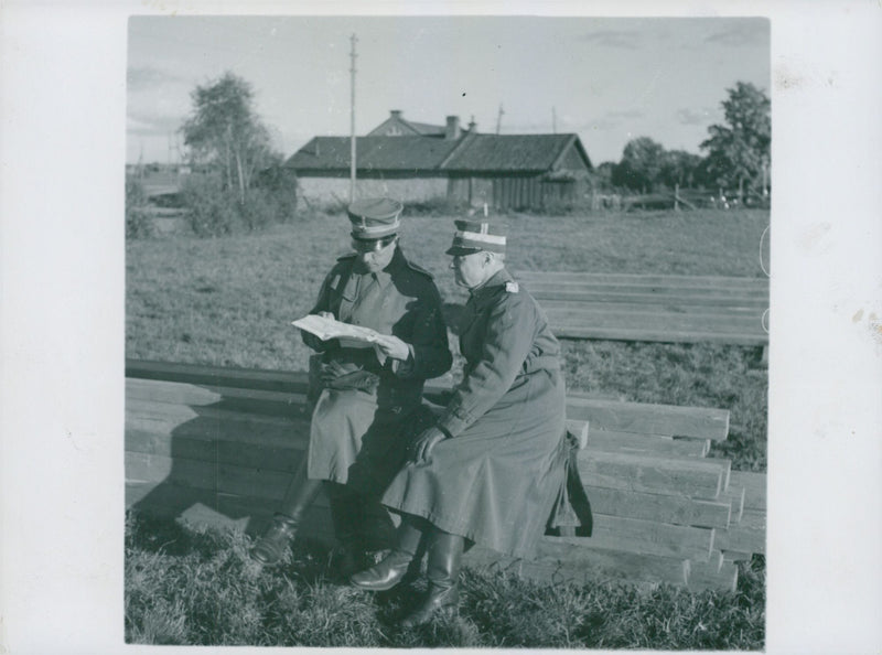 Swedish military maneuver GÃ¤strike manueuver 1936 - Vintage Photograph