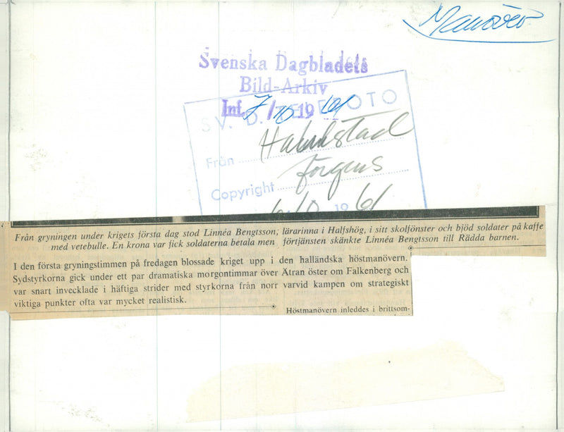 Field maneuver 1957 - Vintage Photograph