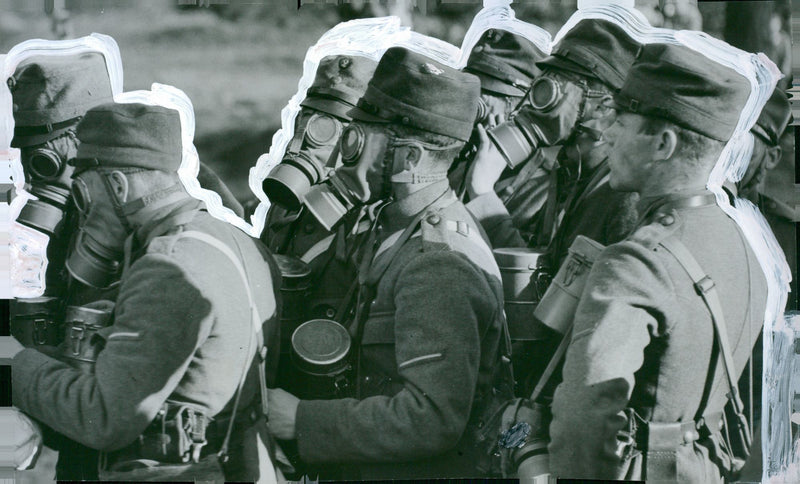 Swedish military air defense 1937 and earlier - Vintage Photograph