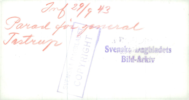 Swedish military emergency service July to Dec 1943 - Vintage Photograph