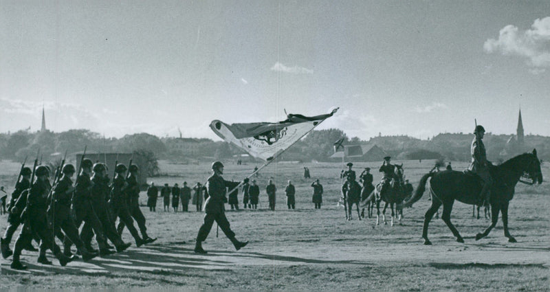 Swedish military emergency service July to Dec 1943 - Vintage Photograph