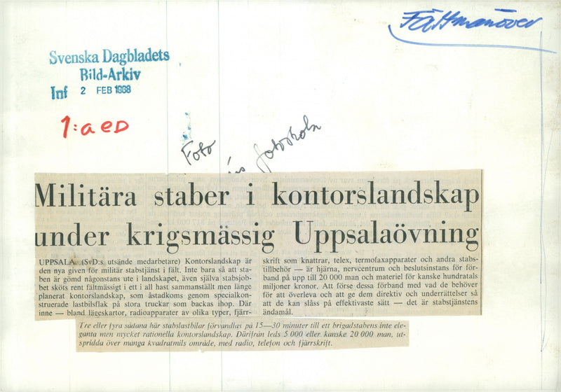 Field maneuver 1957 - Vintage Photograph