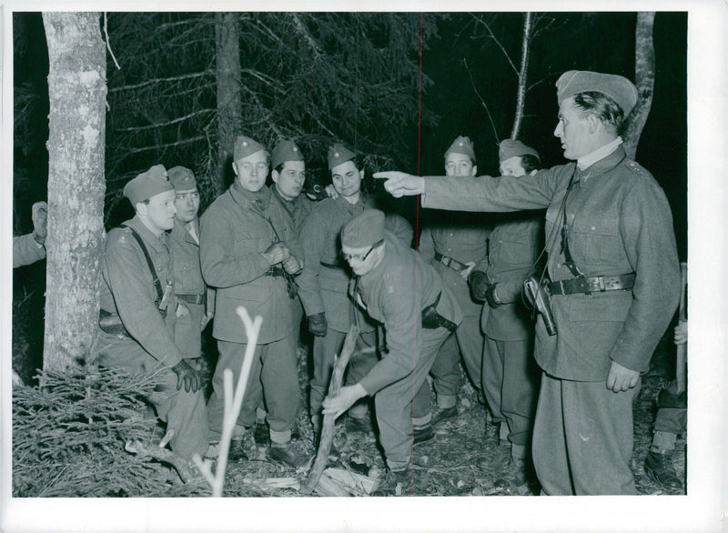 Swedish Military Field Manuevers 1952-1953 - Vintage Photograph