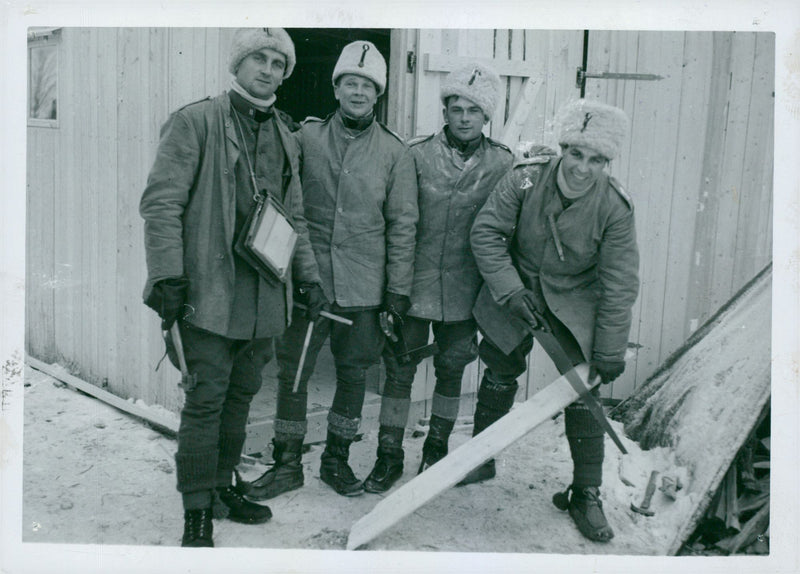 Field maneuvers 1940 - Vintage Photograph