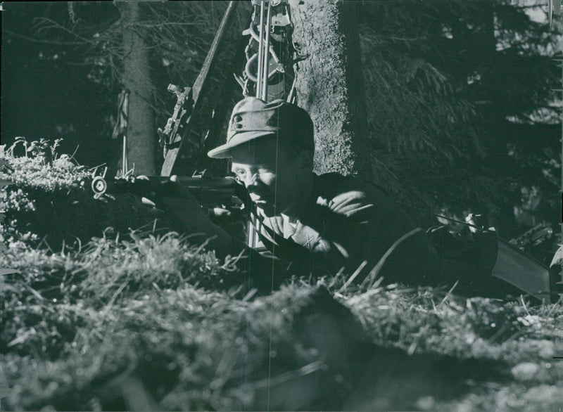 Swedish Military Field Manuevers 1950-1951 - Vintage Photograph