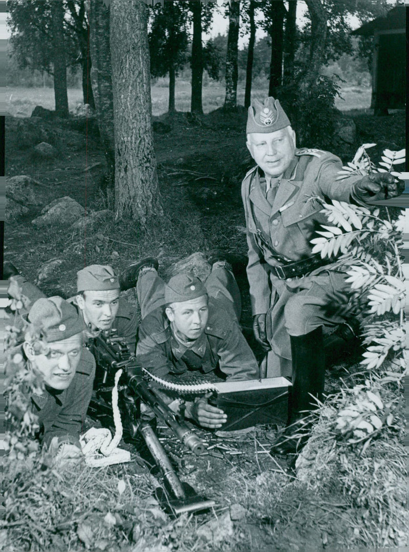 Field maneuver 1957 - Vintage Photograph