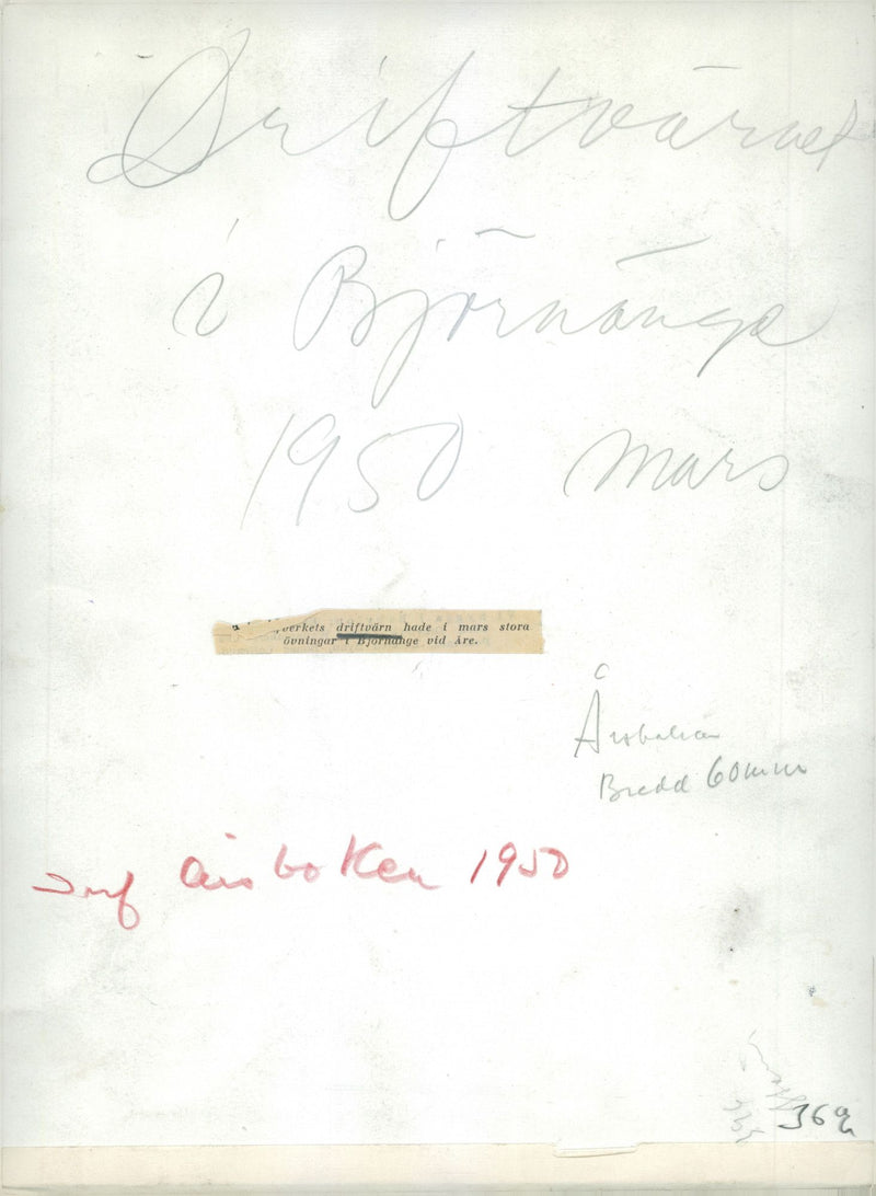 Swedish Military Civil Defense exercise 1943-1949 - Vintage Photograph