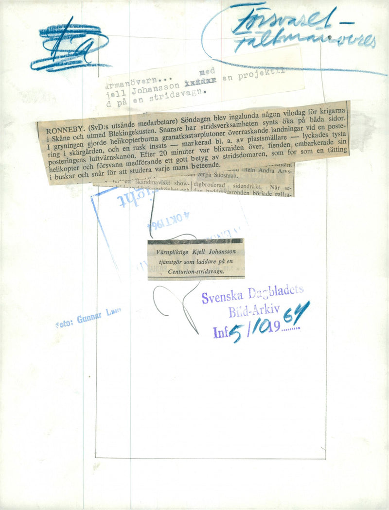 Field maneuver 1957 - Vintage Photograph