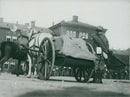 Line up on the parade ground at the field control - Vintage Photograph
