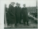Admiral  Ericson, Svea company's CEO and Admiral Rybeck at the towing of the steamer Heimdall in 1929. - Vintage Photograph