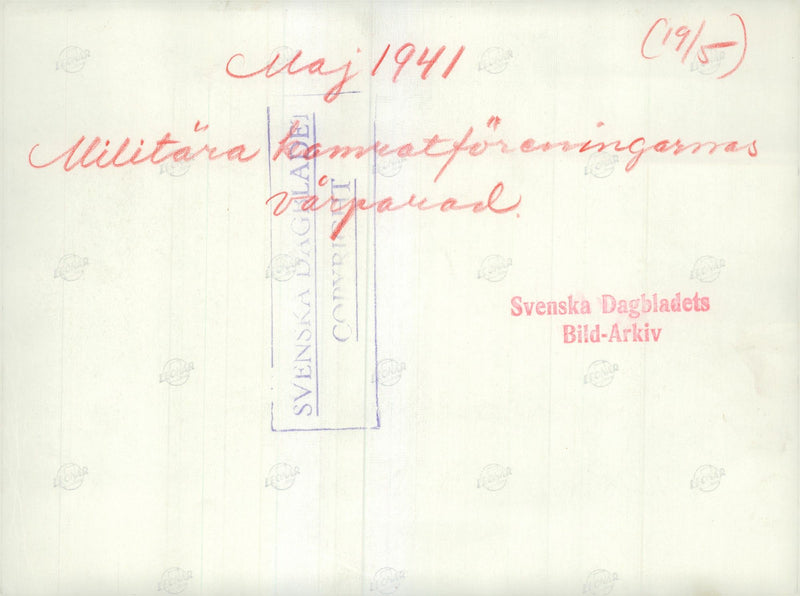 Swedish Military and Army 1941-1943 - Vintage Photograph