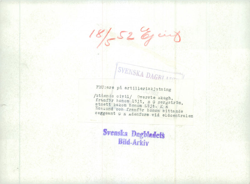 Voluntary officer training (FBU) Sweden - Vintage Photograph