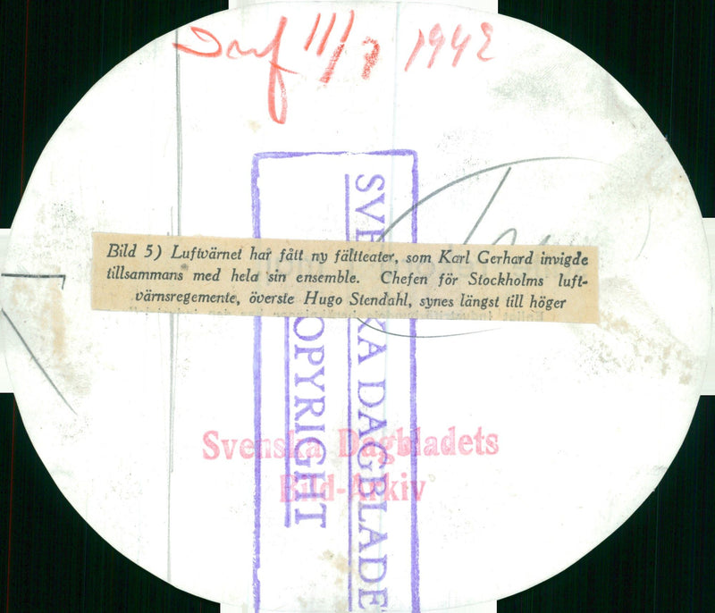 Swedish Military and Army 1941-1943 - Vintage Photograph