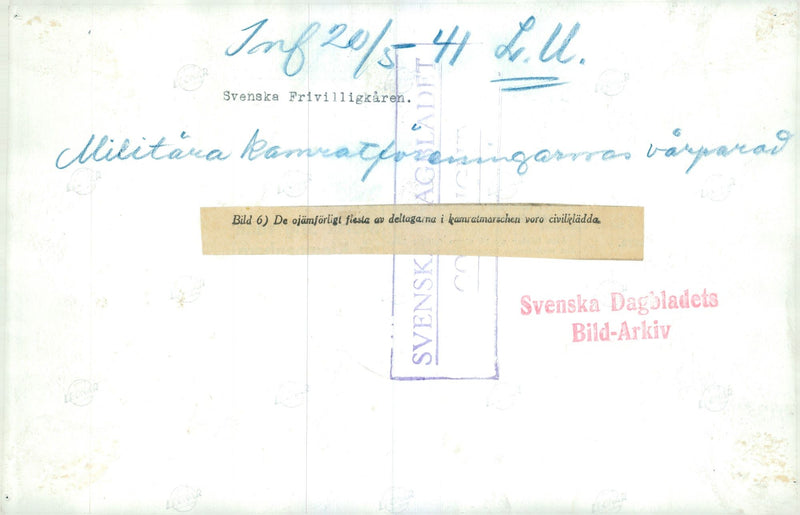 Swedish Military and Army 1941-1943 - Vintage Photograph