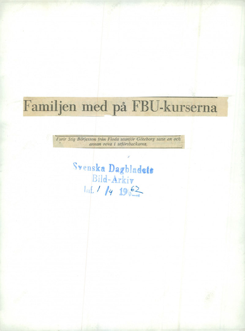 Voluntary officer training (FBU) Sweden - Vintage Photograph