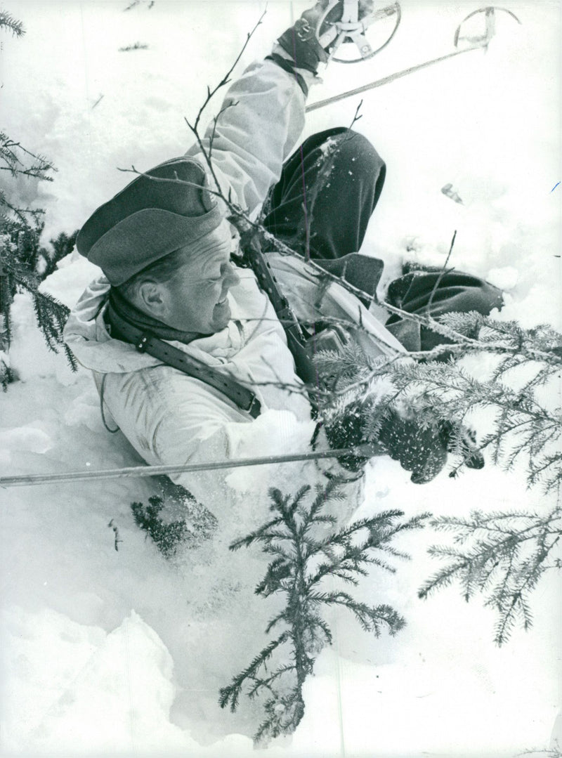 Voluntary officer training (FBU) Sweden - Vintage Photograph