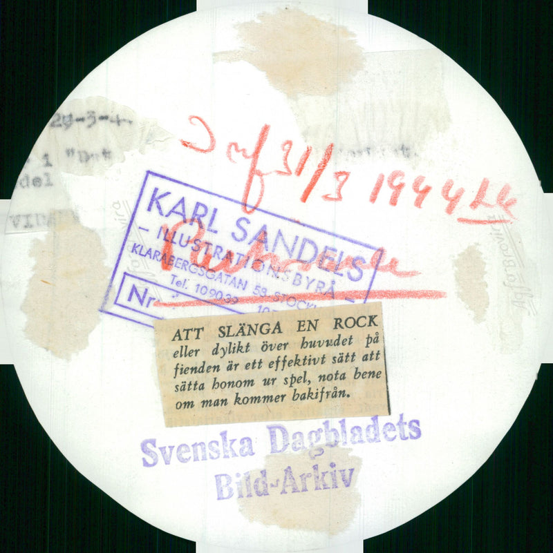 Swedish Military Field maneuvers Jan-June 1944 - Vintage Photograph