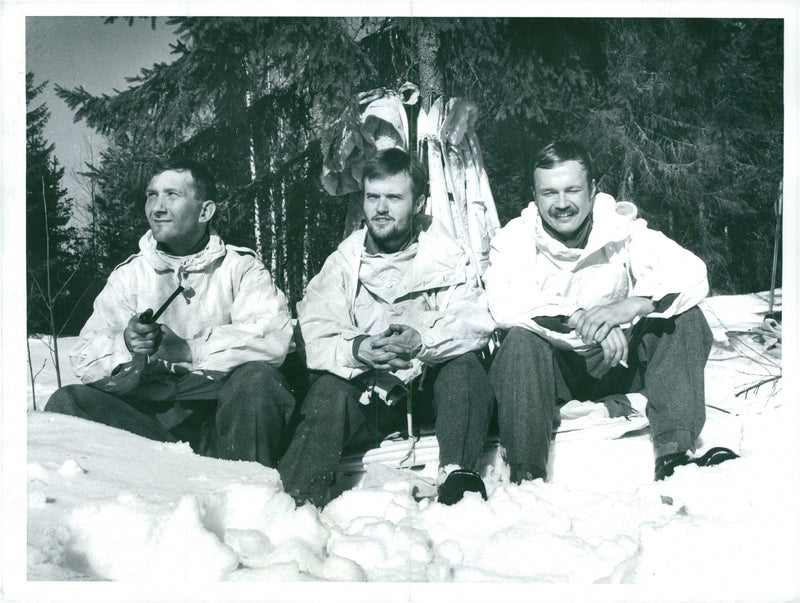 Voluntary officer training (FBU) Sweden - Vintage Photograph