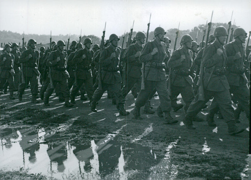 Swedish military emergency service July to Dec 1943 - Vintage Photograph