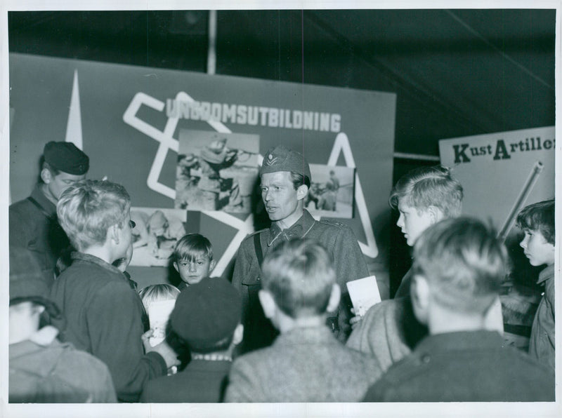 Voluntary officer training (FBU) Sweden - Vintage Photograph