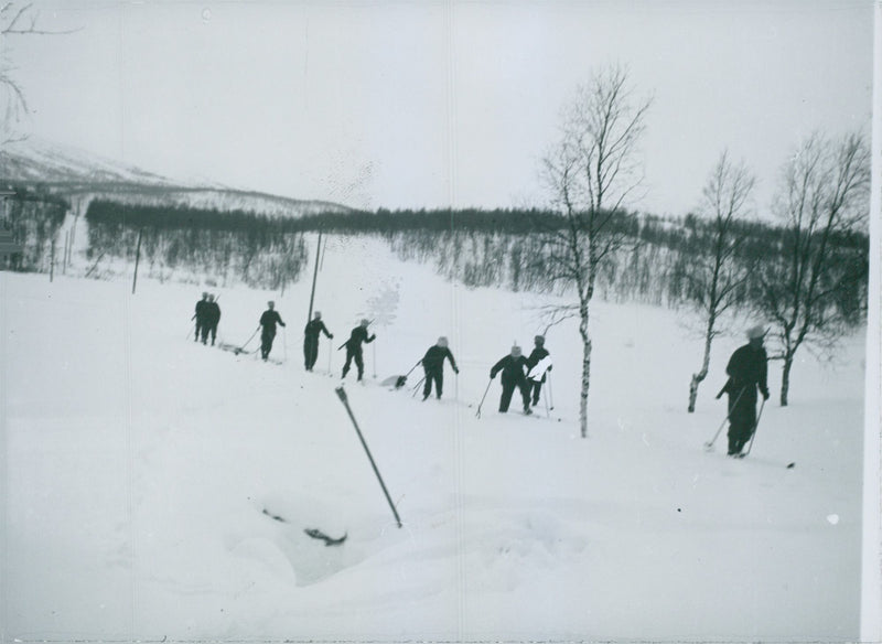 Swedish Military Field maneuvers Jan-June 1944 - Vintage Photograph