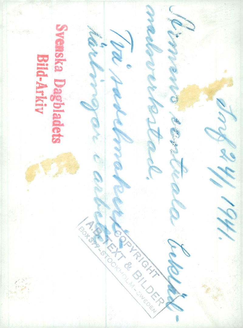 Swedish Military and Army 1941-1943 - Vintage Photograph