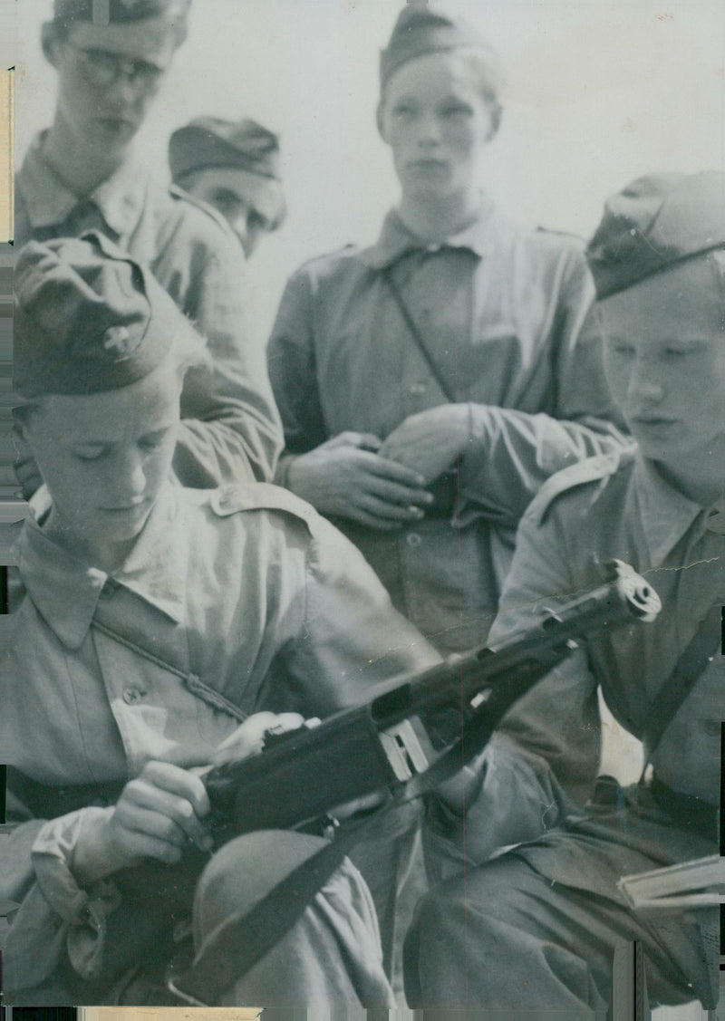 Swedish Military Landsturm Youth 1941 - Vintage Photograph