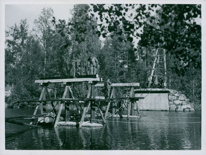 Swedish military maneuver GÃ¤strike manueuver 1936 - Vintage Photograph