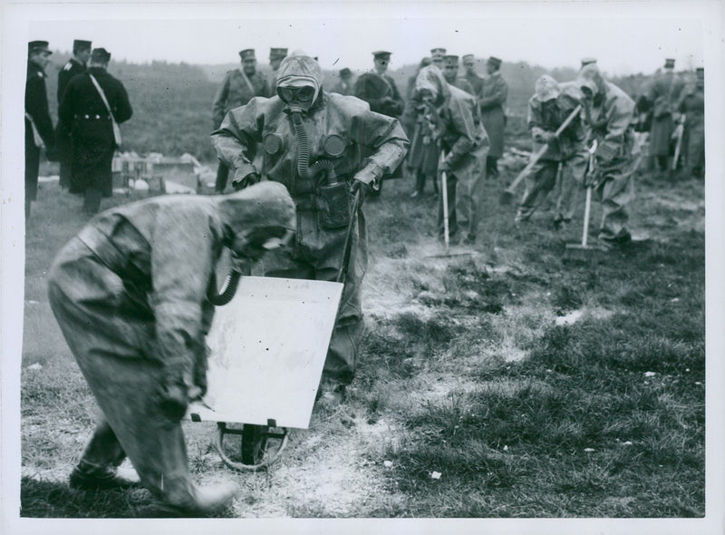 Swedish military air defense 1937 and earlier - Vintage Photograph
