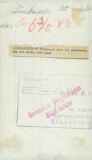 Swedish military emergency service July to Dec 1943 - Vintage Photograph