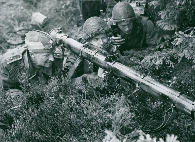 Swedish Military Field Manuevers 1952-1953 - Vintage Photograph