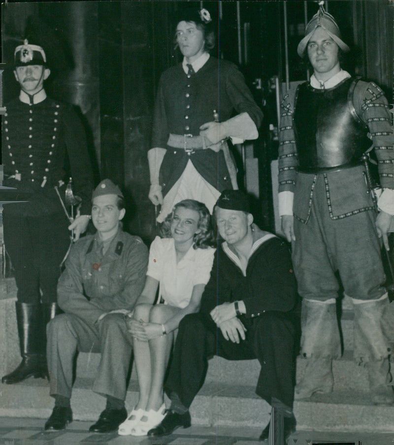 Swedish military emergency service July to Dec 1943 - Vintage Photograph