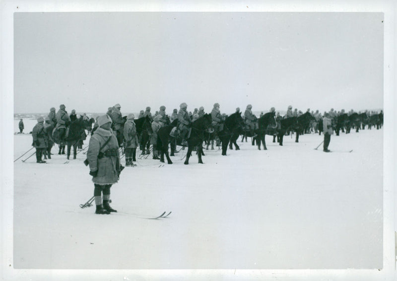 Field maneuvers 1940 - Vintage Photograph