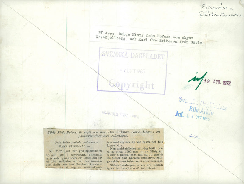 Field maneuver 1957 - Vintage Photograph