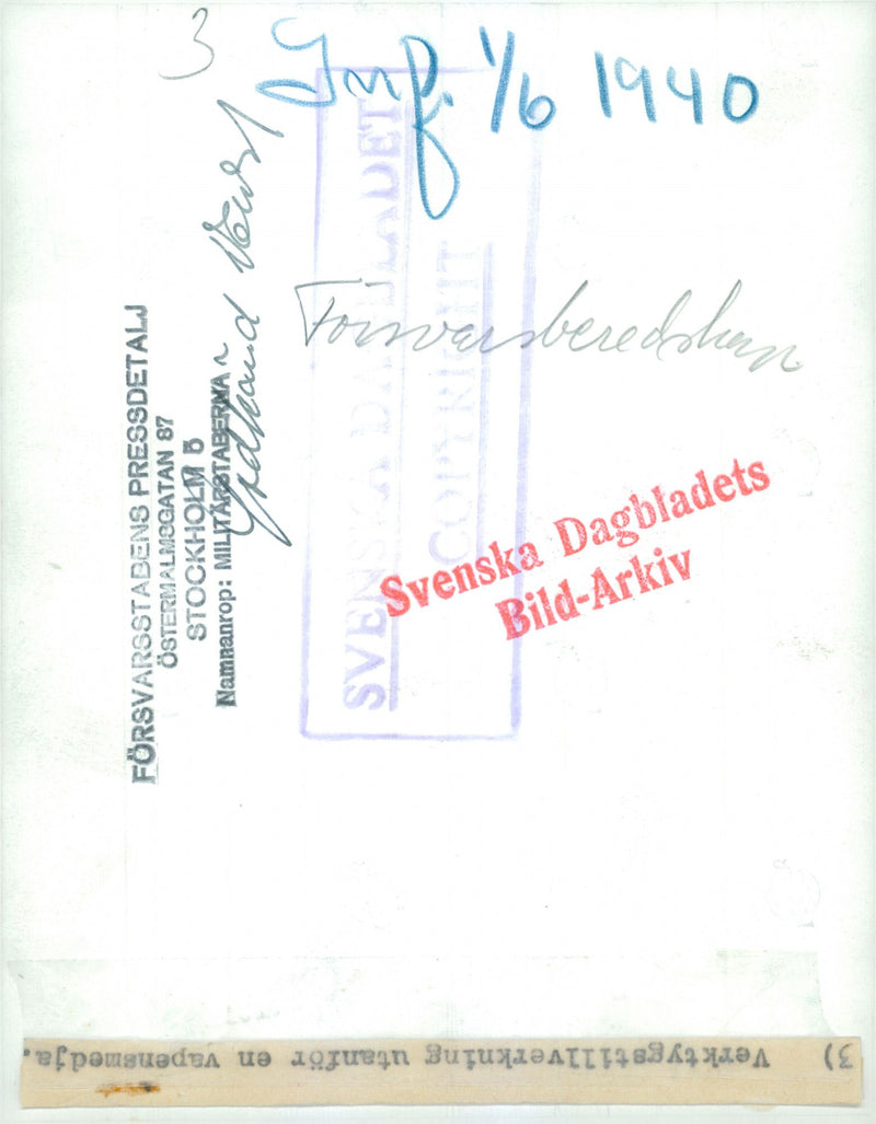 Field maneuvers 1940 - Vintage Photograph