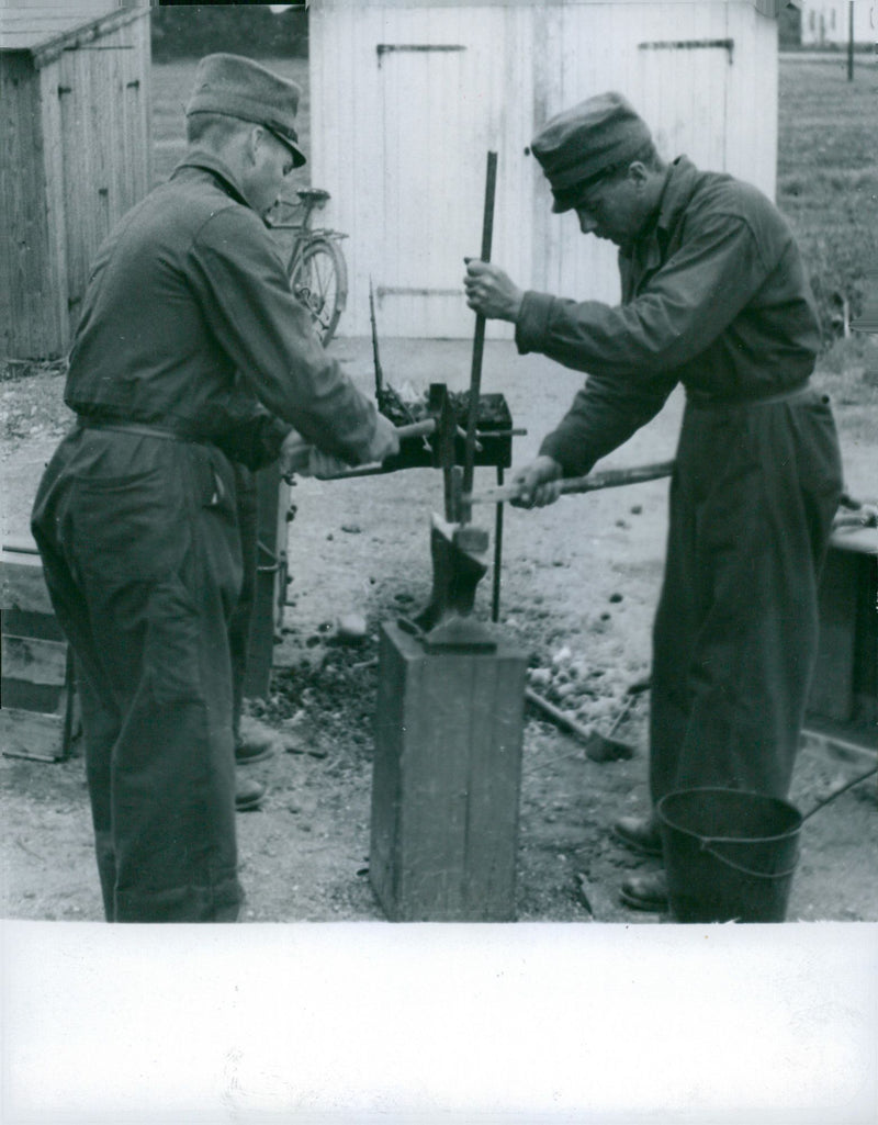 Field maneuvers 1940 - Vintage Photograph