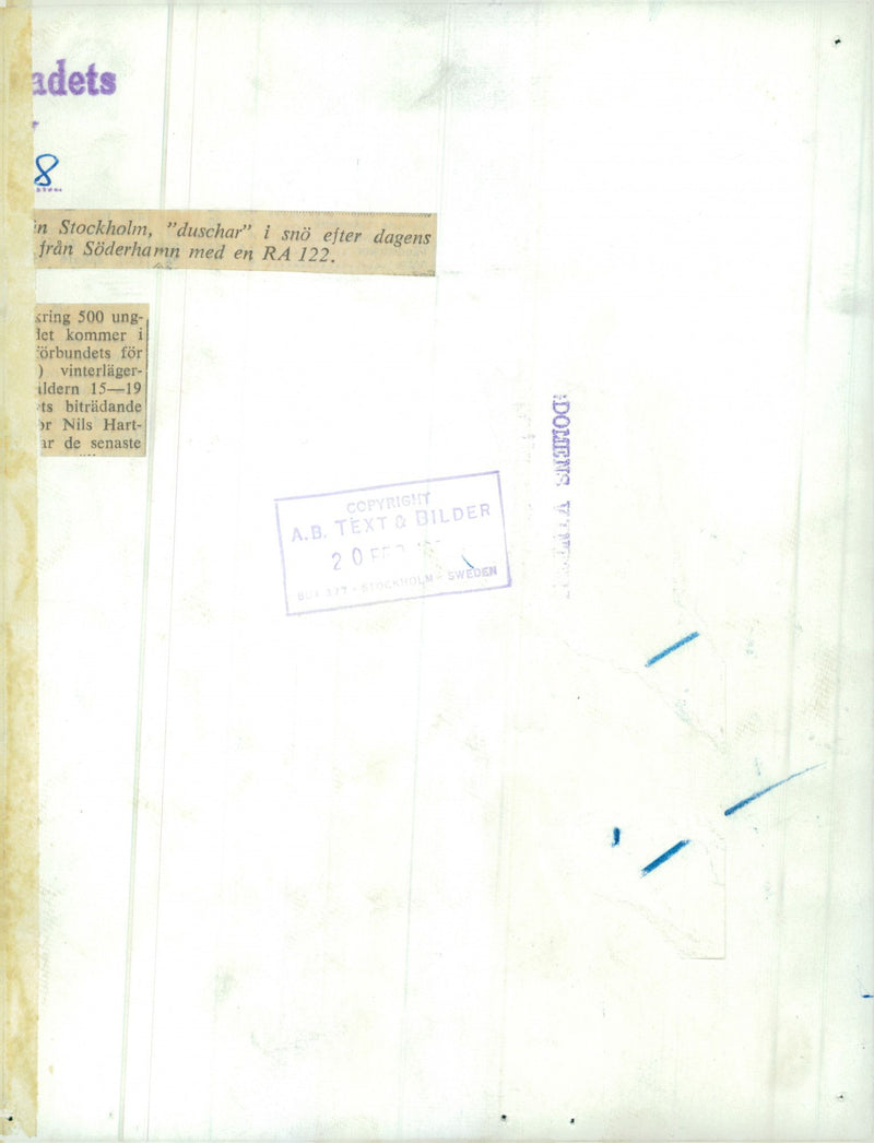 Swedish Military Landsturm Youth 1941 - Vintage Photograph