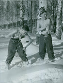 Swedish Military Landsturm Youth 1941 - Vintage Photograph