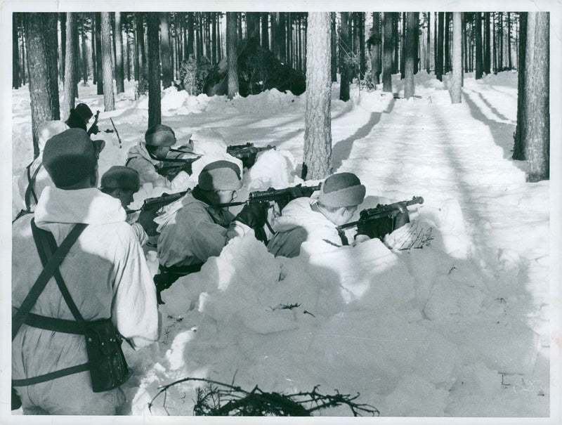 Field maneuver 1957 - Vintage Photograph