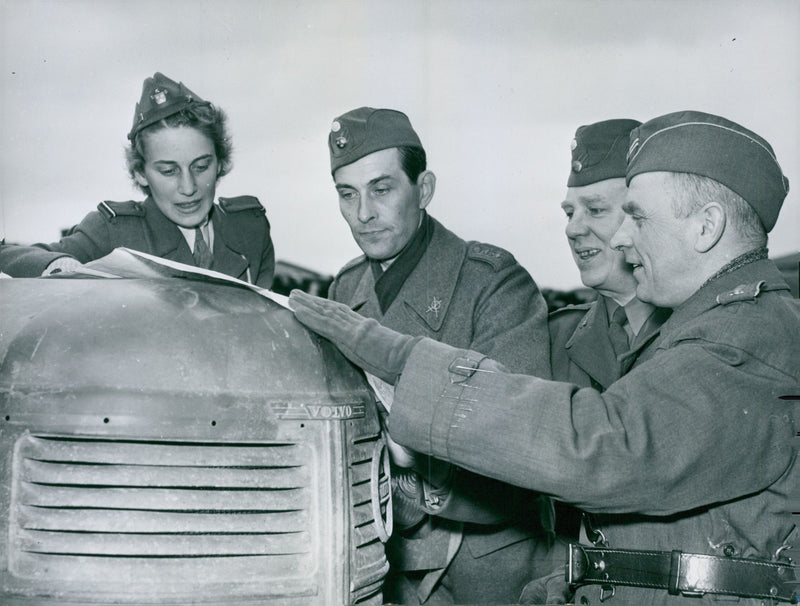 Swedish Military Field Manuevers 1952-1953 - Vintage Photograph