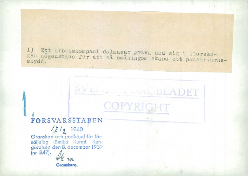 Field maneuvers 1940 - Vintage Photograph