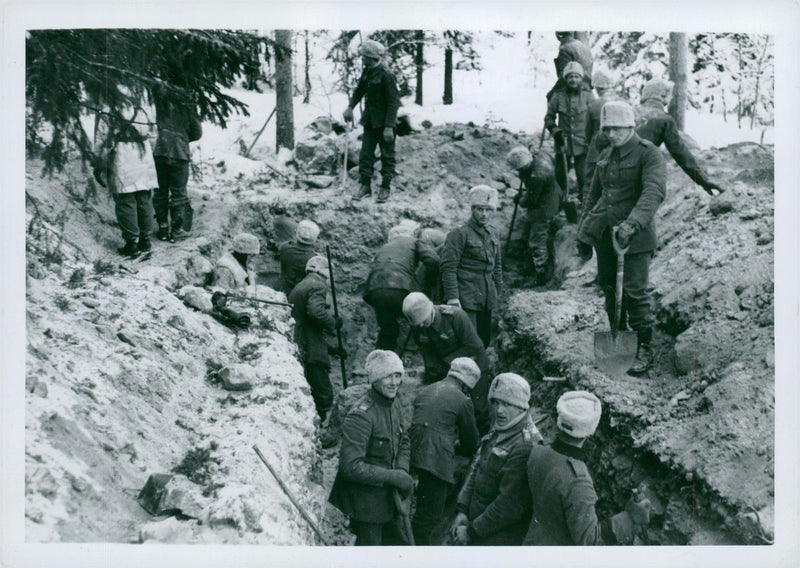 Field maneuvers 1940 - Vintage Photograph