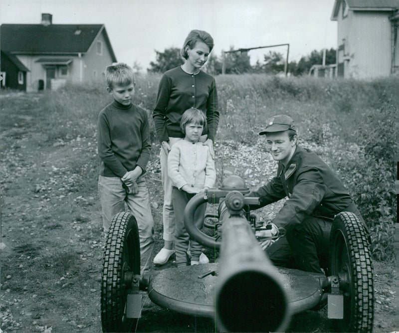 Voluntary officer training (FBU) Sweden - Vintage Photograph