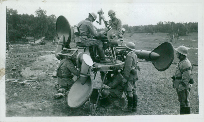 Field maneuver - Vintage Photograph