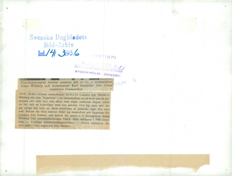 Voluntary officer training (FBU) Sweden - Vintage Photograph