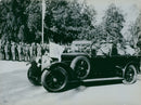 Car at field operation. - Vintage Photograph
