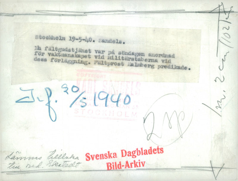 Field maneuvers 1940 - Vintage Photograph