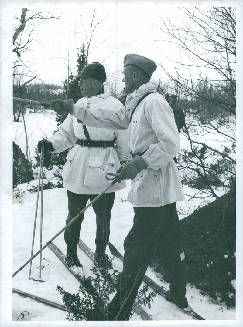 Voluntary officer training (FBU) Sweden - Vintage Photograph